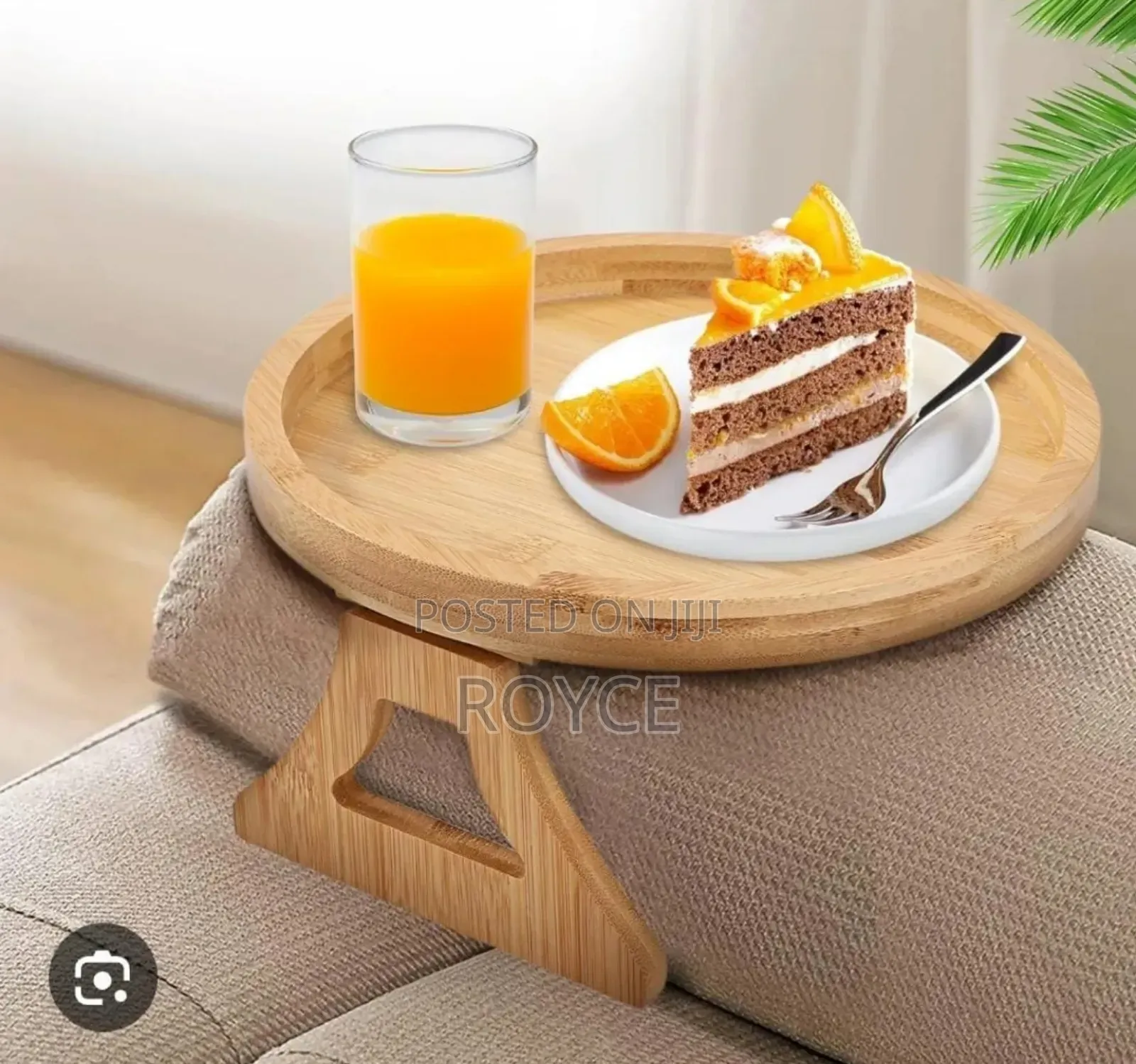 Bamboo Foldable  Sofa Armrest Tray