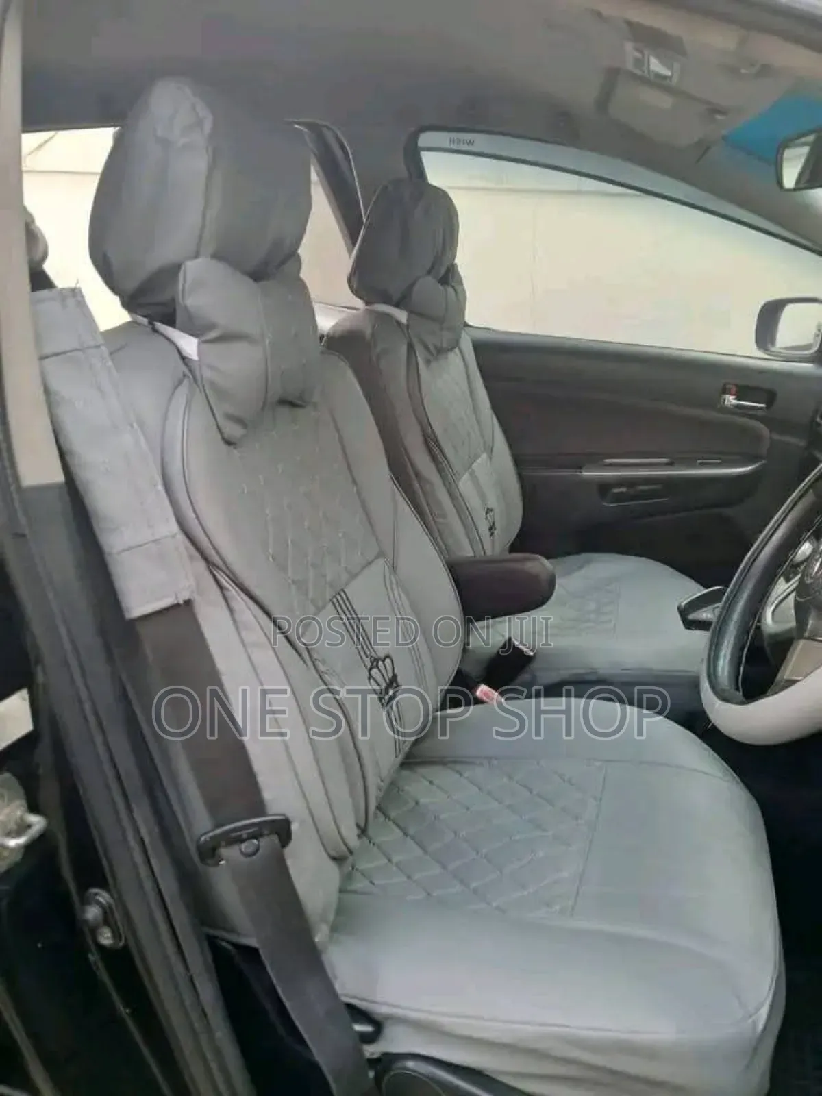 Car Fitted With Baije Leather Waterproof Seat Cover4 Front/Rear Seat