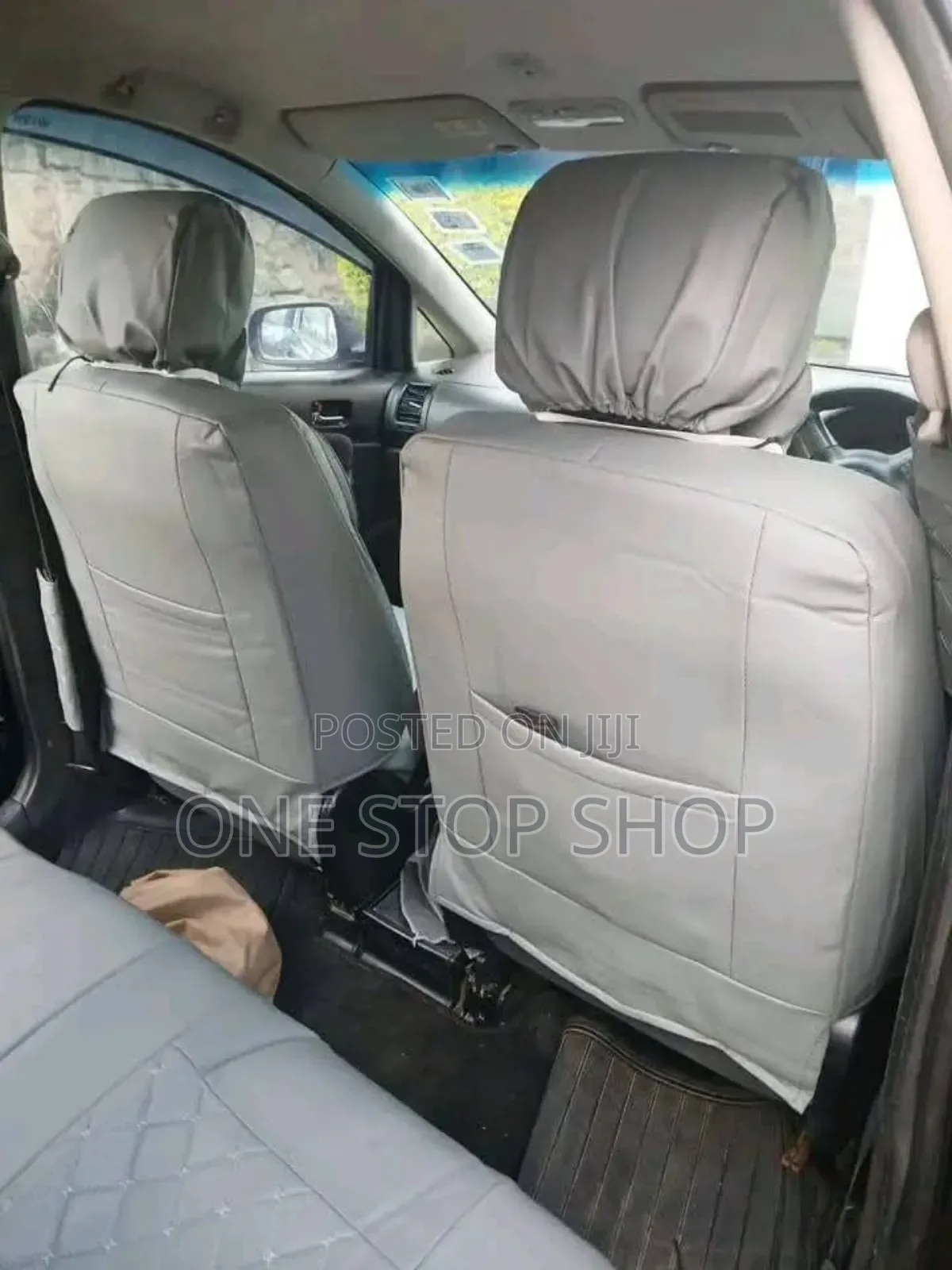 Car Fitted With Baije Leather Waterproof Seat Cover4 Front/Rear Seat