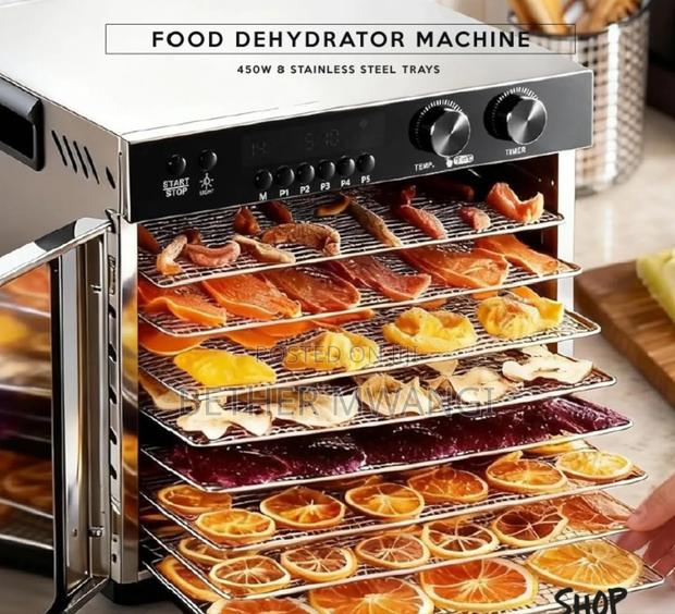 8- Shelf Food Dehydrator Machine In Kenya - main view