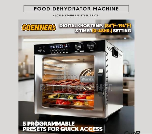 8- Shelf Food Dehydrator Machine In Kenya - thumbnail 4
