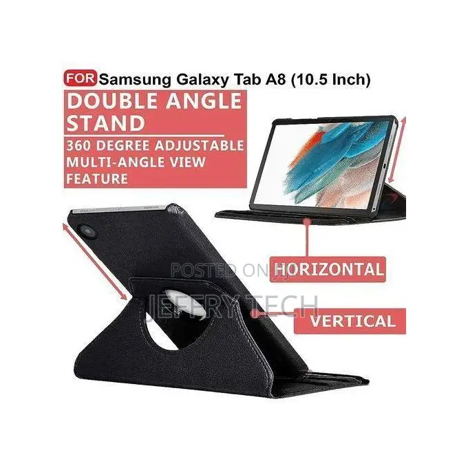 Pouch Samsung Tab A8 Leather Case 360° Rotate Flip