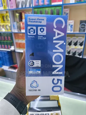 New Tecno Camon 50 256 GB Black