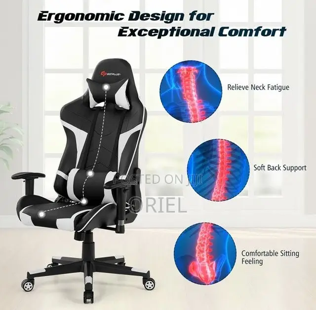 Gaming Chair: Game Pro Lumbar Support Office Gaming Chair