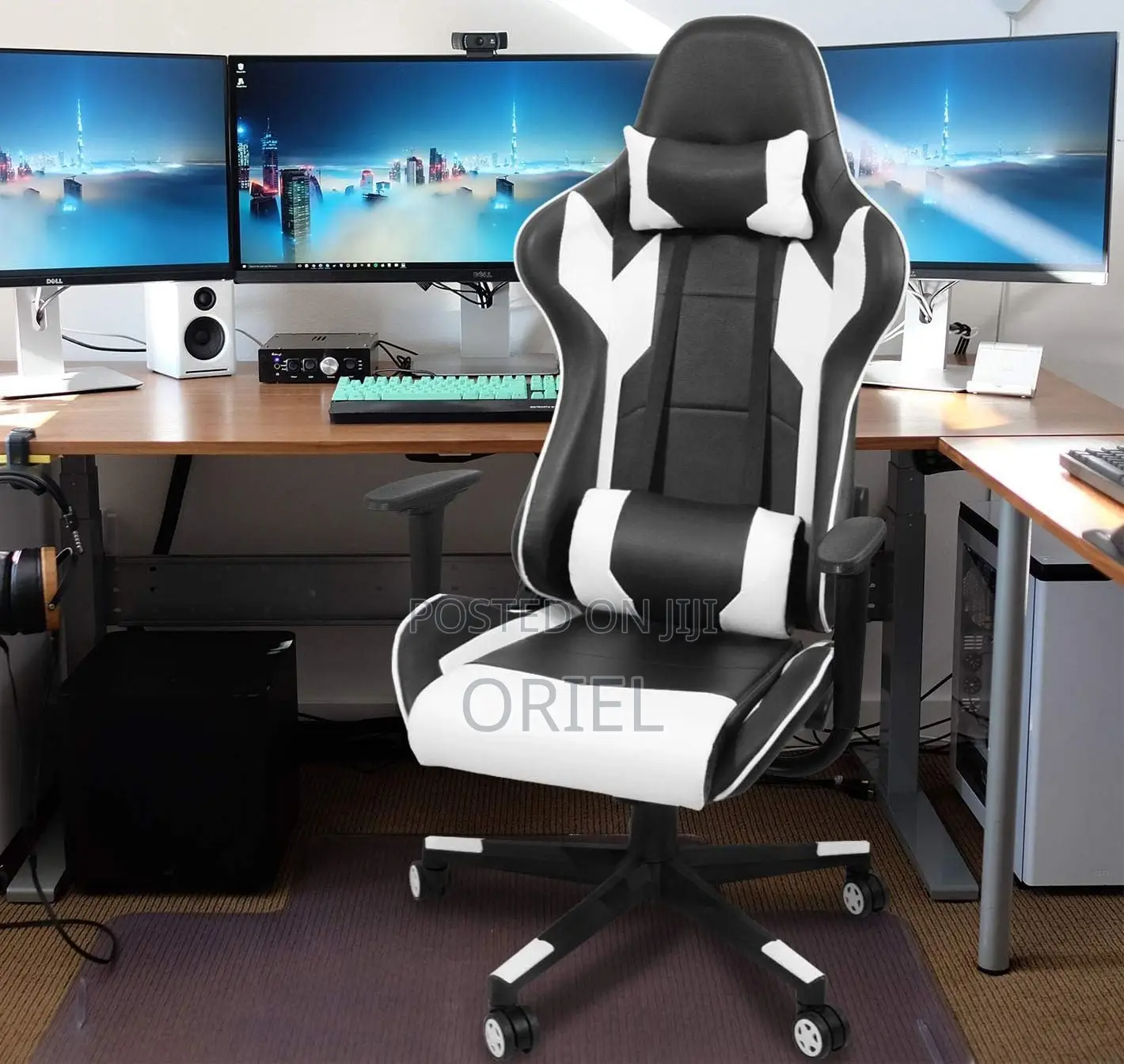 Gaming Chair: Game Pro Lumbar Support Office Gaming Chair