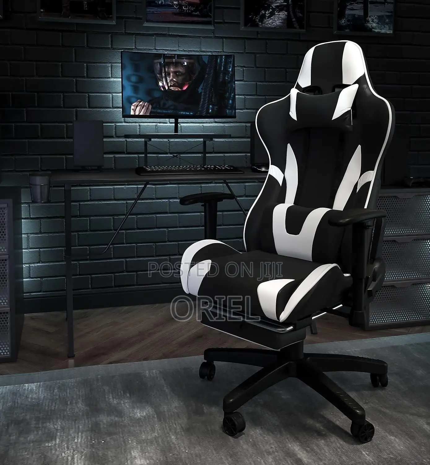Gaming Chair: Game Pro Lumbar Support Office Gaming Chair