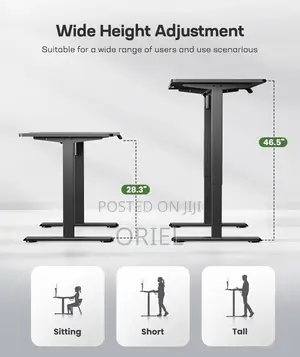 Standing Desk: Elite Rise Motorized Sit-Stand Office Desk