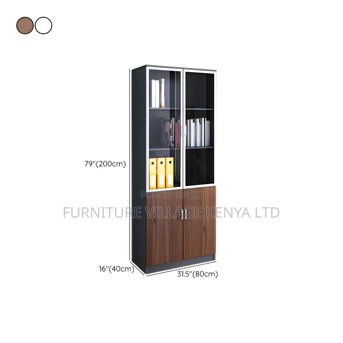 Office Cabinet; 2-door Wooden File Cabinet