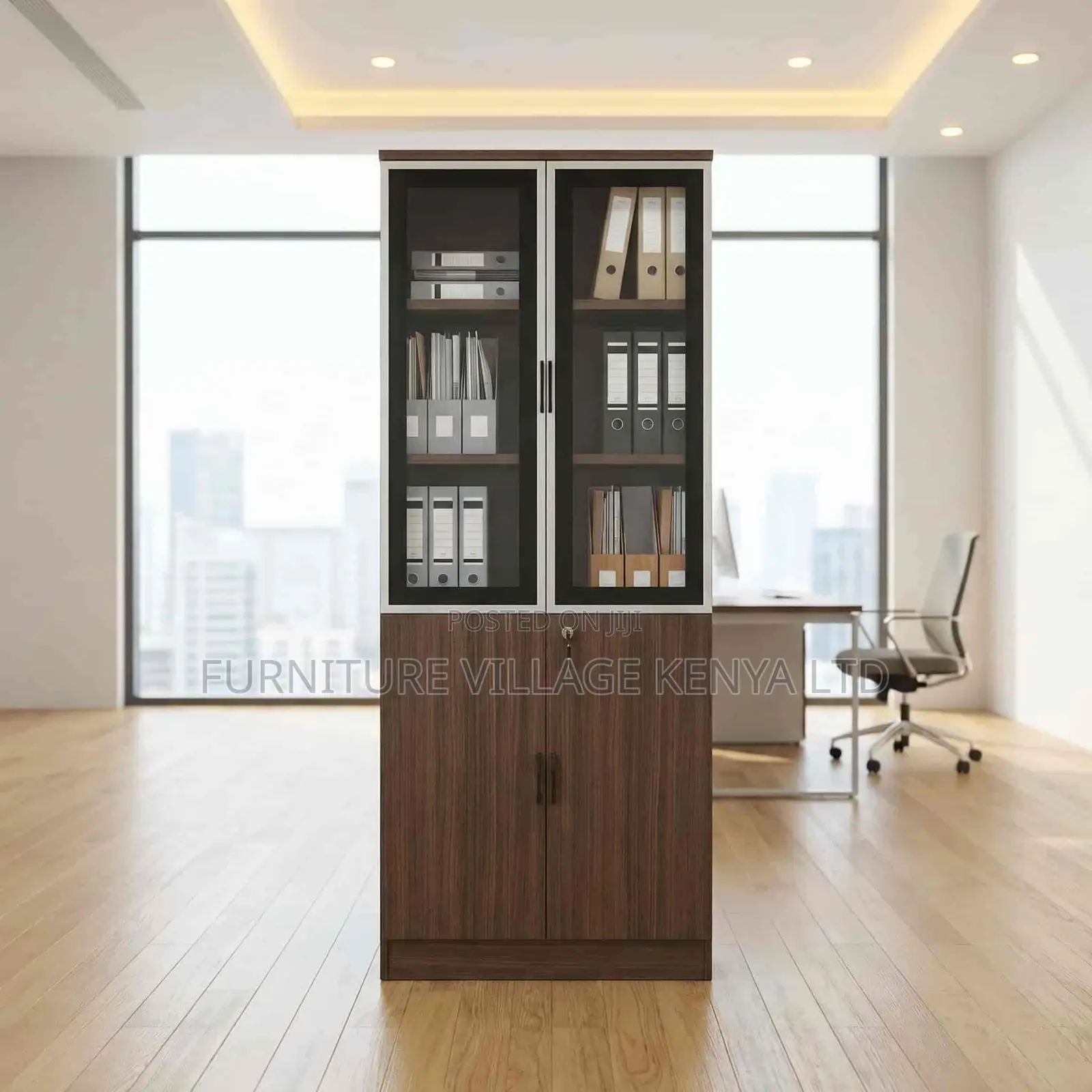 Office Cabinet; 2-door Wooden File Cabinet