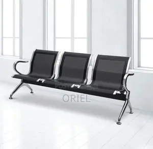 Office Bench: Elite Link Stainless Steel Reception Waiting Bench