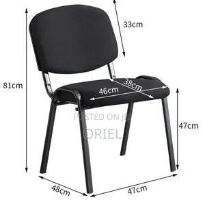 Office Chair: Smart Seat Black Fabric Office Task Chair