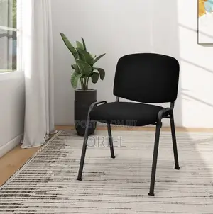 Office Chair: Smart Seat Black Fabric Office Task Chair