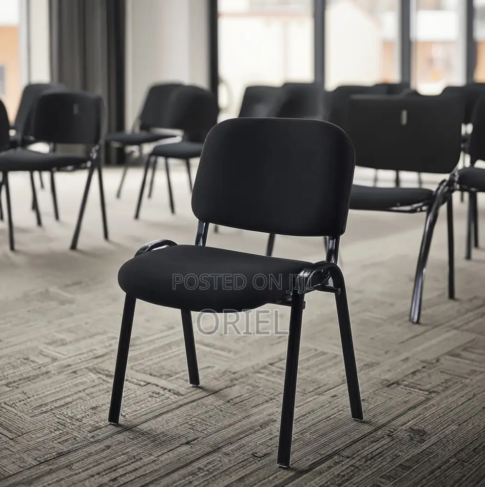 Office Chair: Smart Seat Black Fabric Office Task Chair