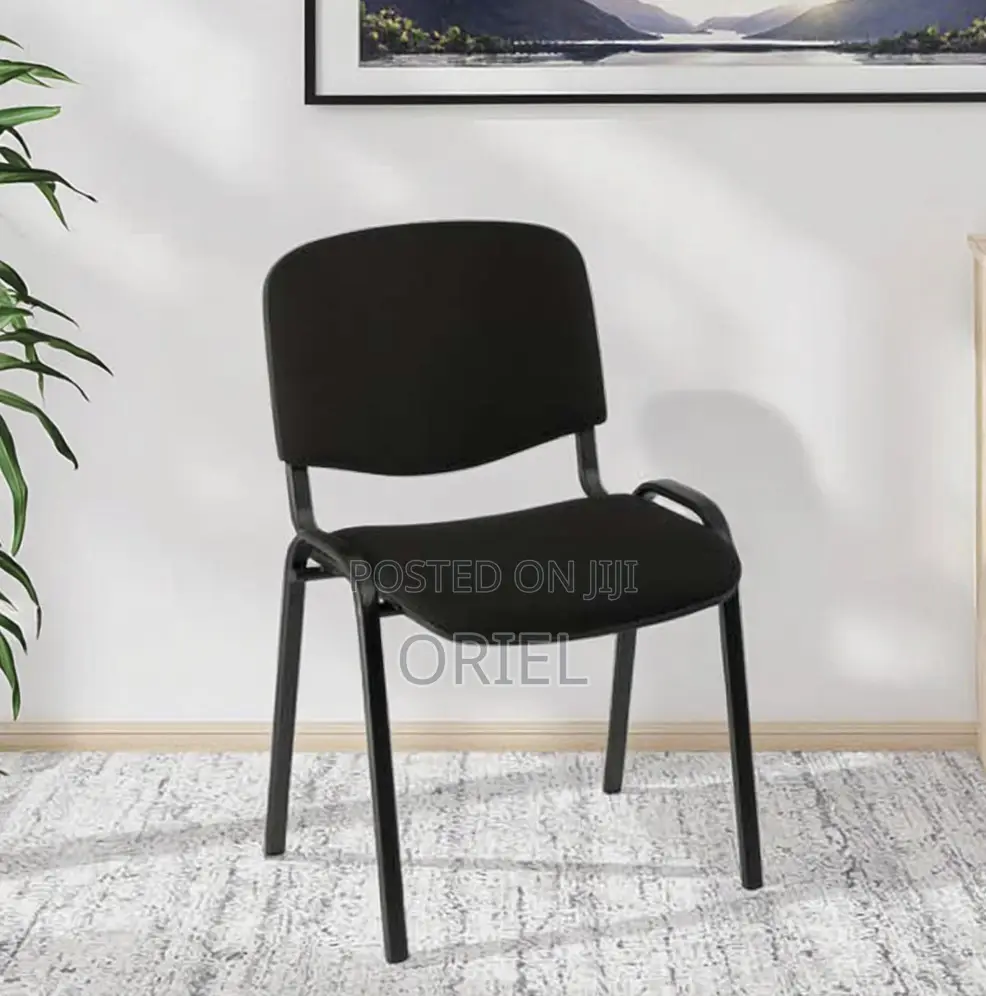 Office Chair: Smart Seat Black Fabric Office Task Chair