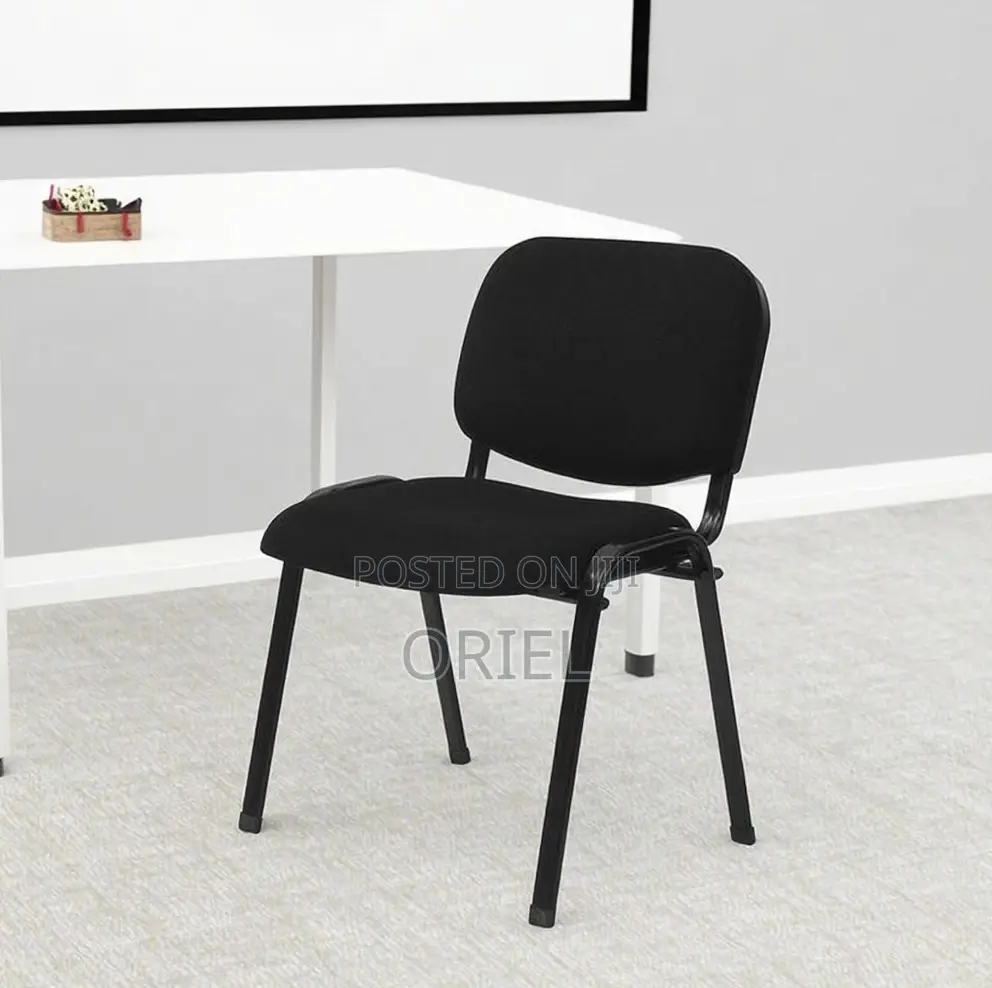 Office Chair: Smart Seat Black Fabric Office Task Chair