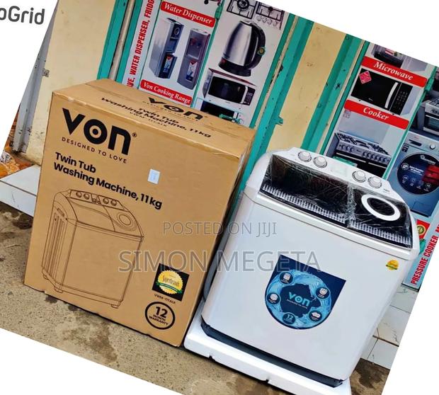 Von Twin Tub 11 KGS Washing Machine in Stock Fare Price