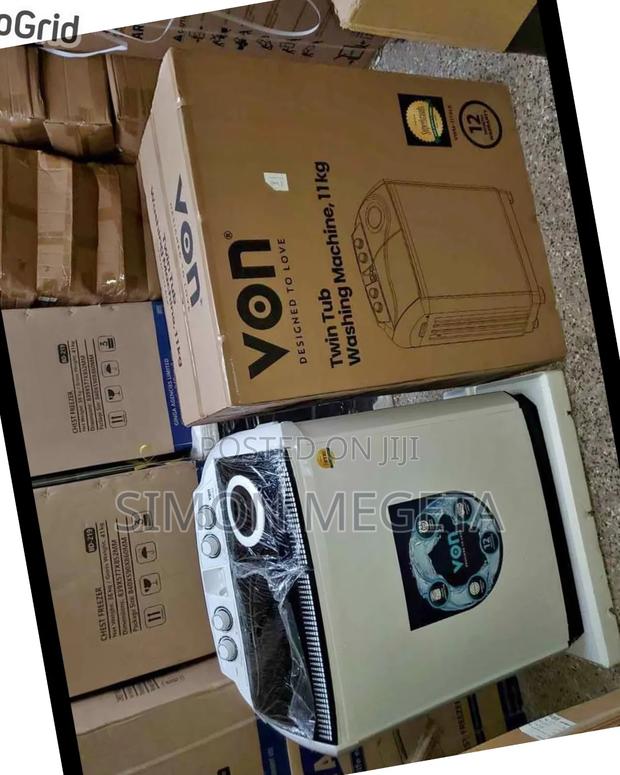 New Arrivals Von 11 KGS Twin Tub Washing Machine