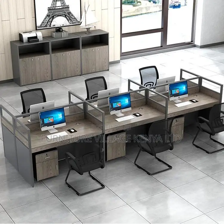 Workstation; Six Way Modular Office Workstation