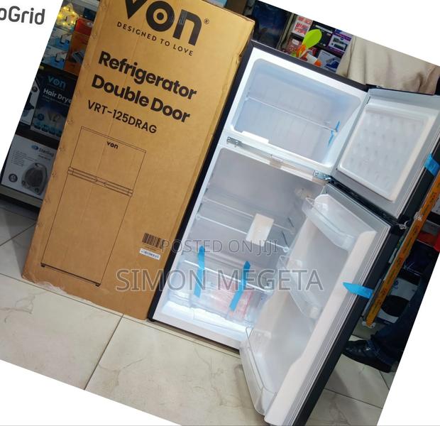 New Von Double Door Fridge 125 Litres Direct Cool