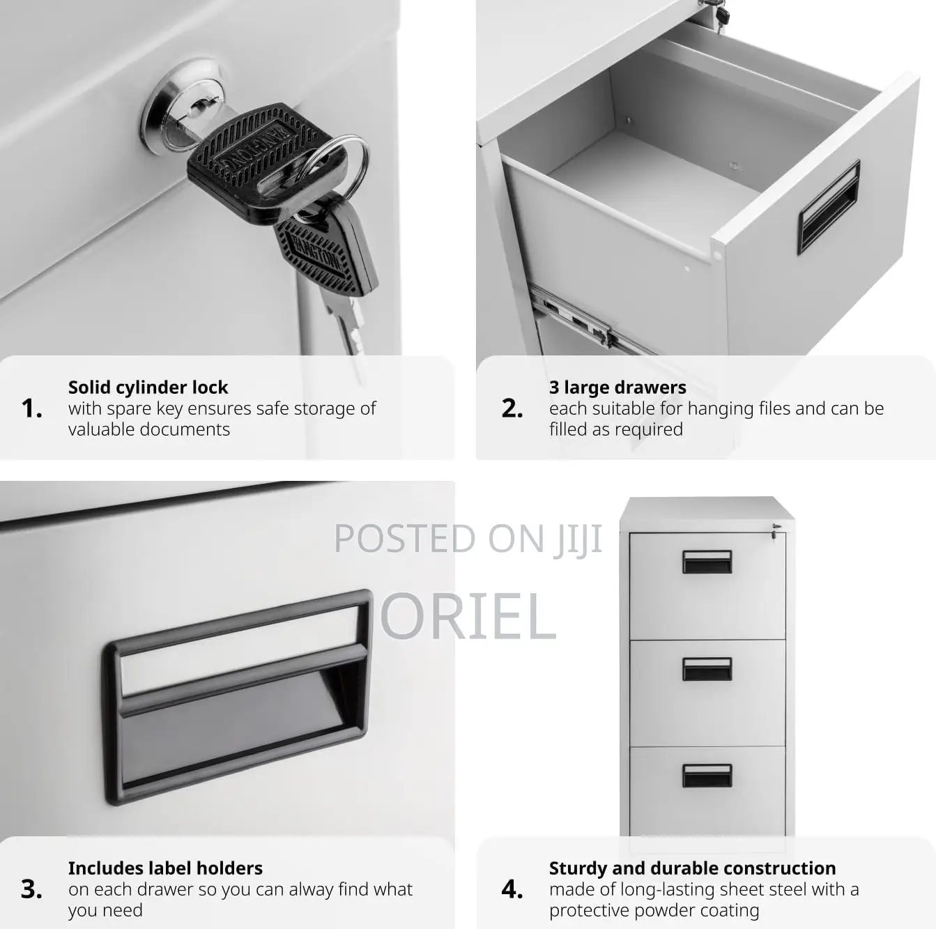 Cabinet: Executive File 4-Drawer Office Cabinet
