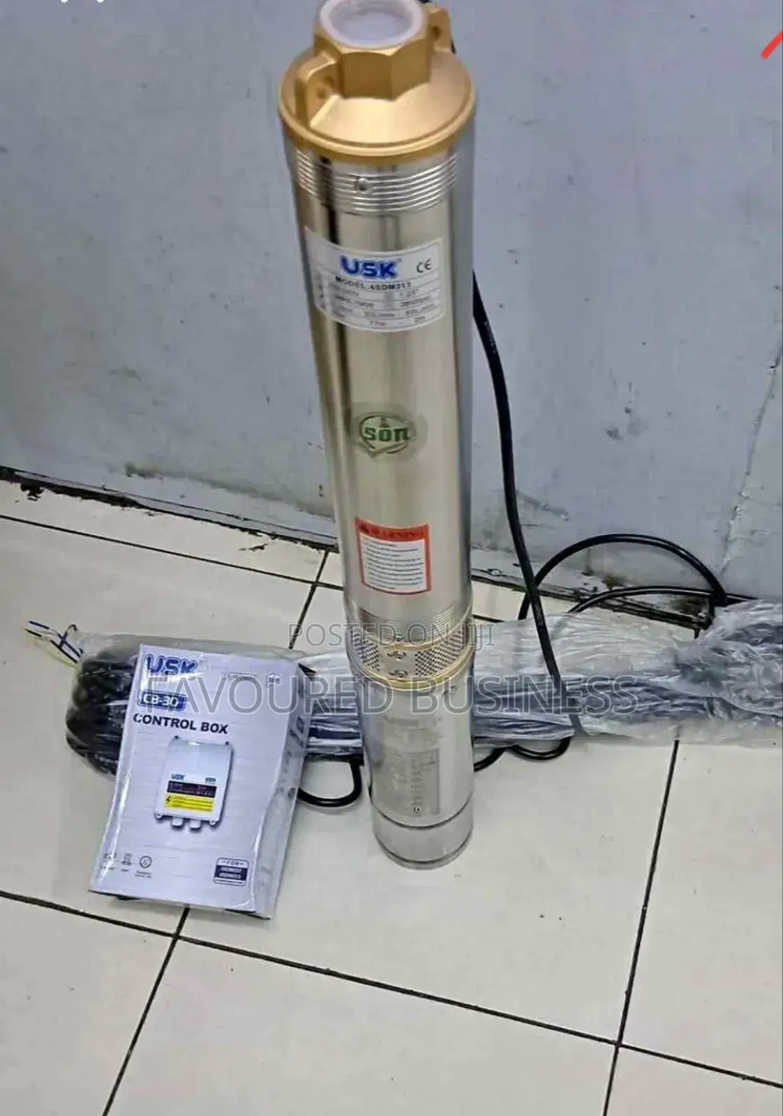 Usk 1hp Electric Submersible Water Pump 84m Max Head/Usk Pump Electric