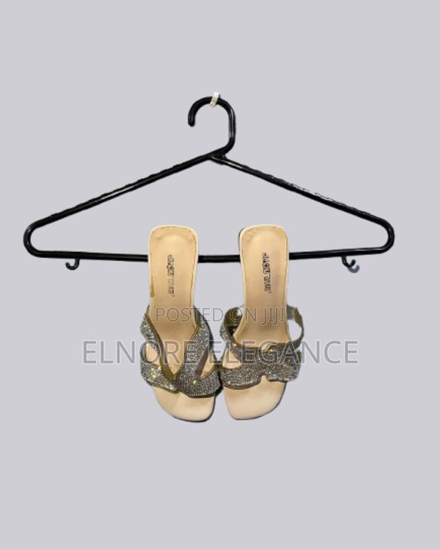 Elegant White Rhinestone Heels - thumbnail 4