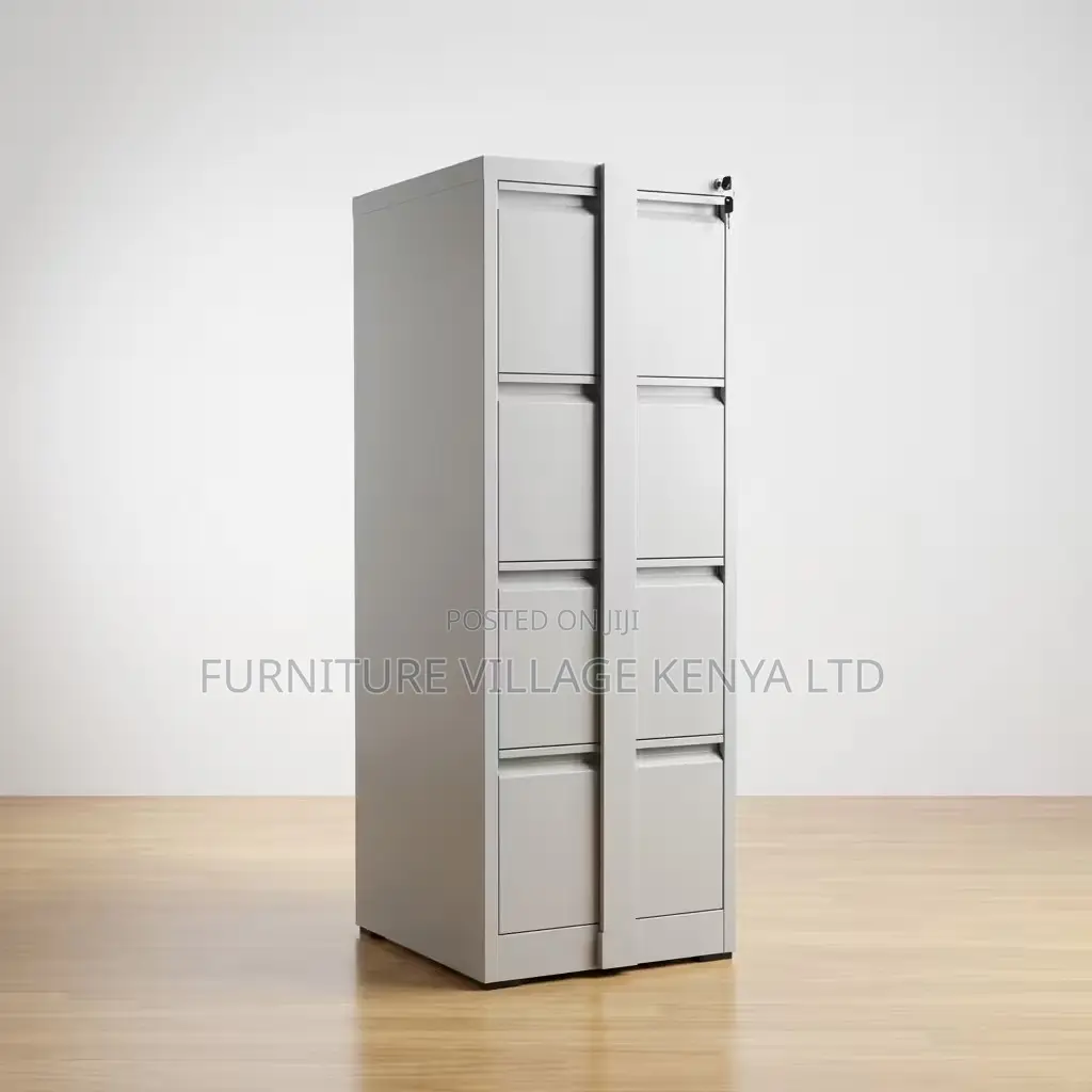 Office Cabinet; 4 Drawer Office Cabinet With Locking Bar