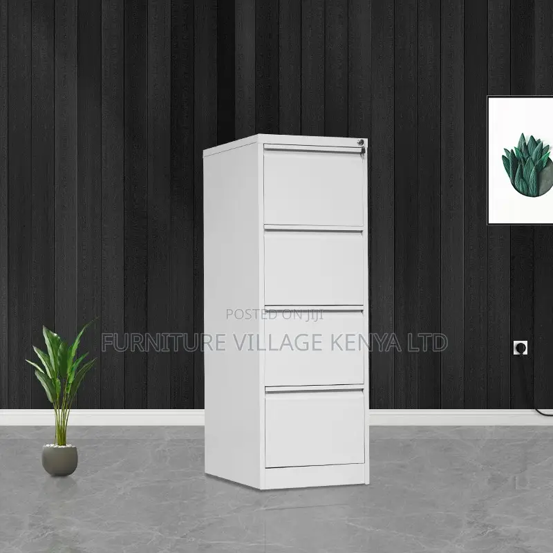 Office Cabinet; 4 Drawer Office Cabinet With Locking Bar