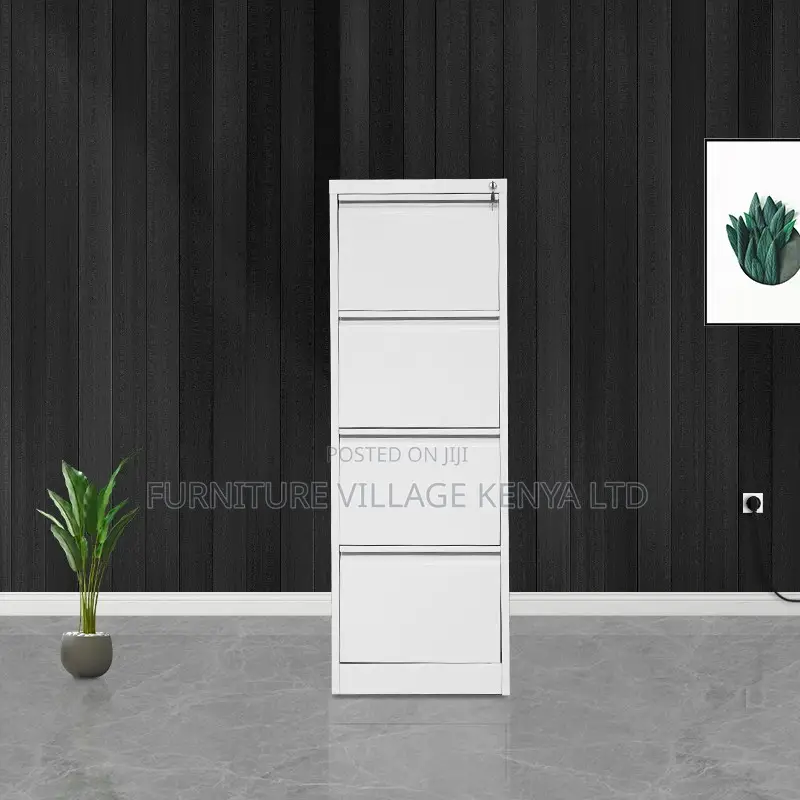 Office Cabinet; 4 Drawer Office Cabinet With Locking Bar