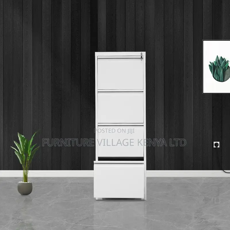 Office Cabinet; 4 Drawer Office Cabinet With Locking Bar
