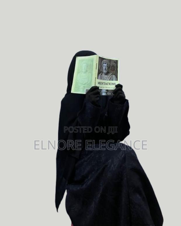 Black Patterned Abaya - main view