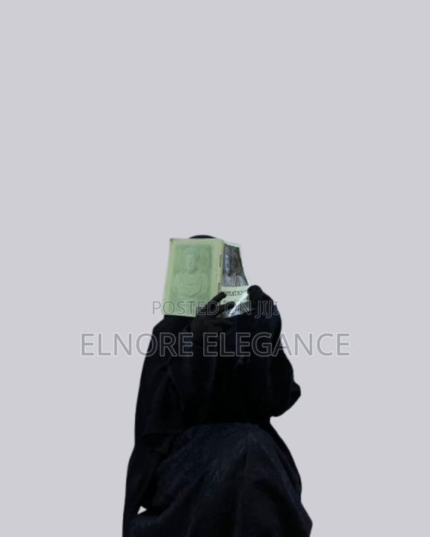 Black Patterned Abaya - thumbnail 3