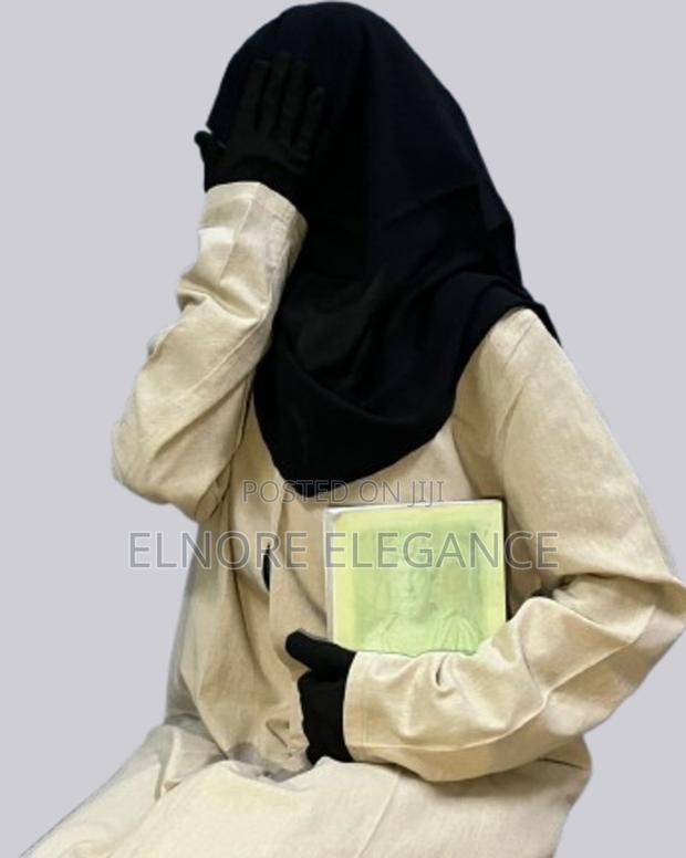 Simple Modest Beige Brown Abaya - thumbnail 2