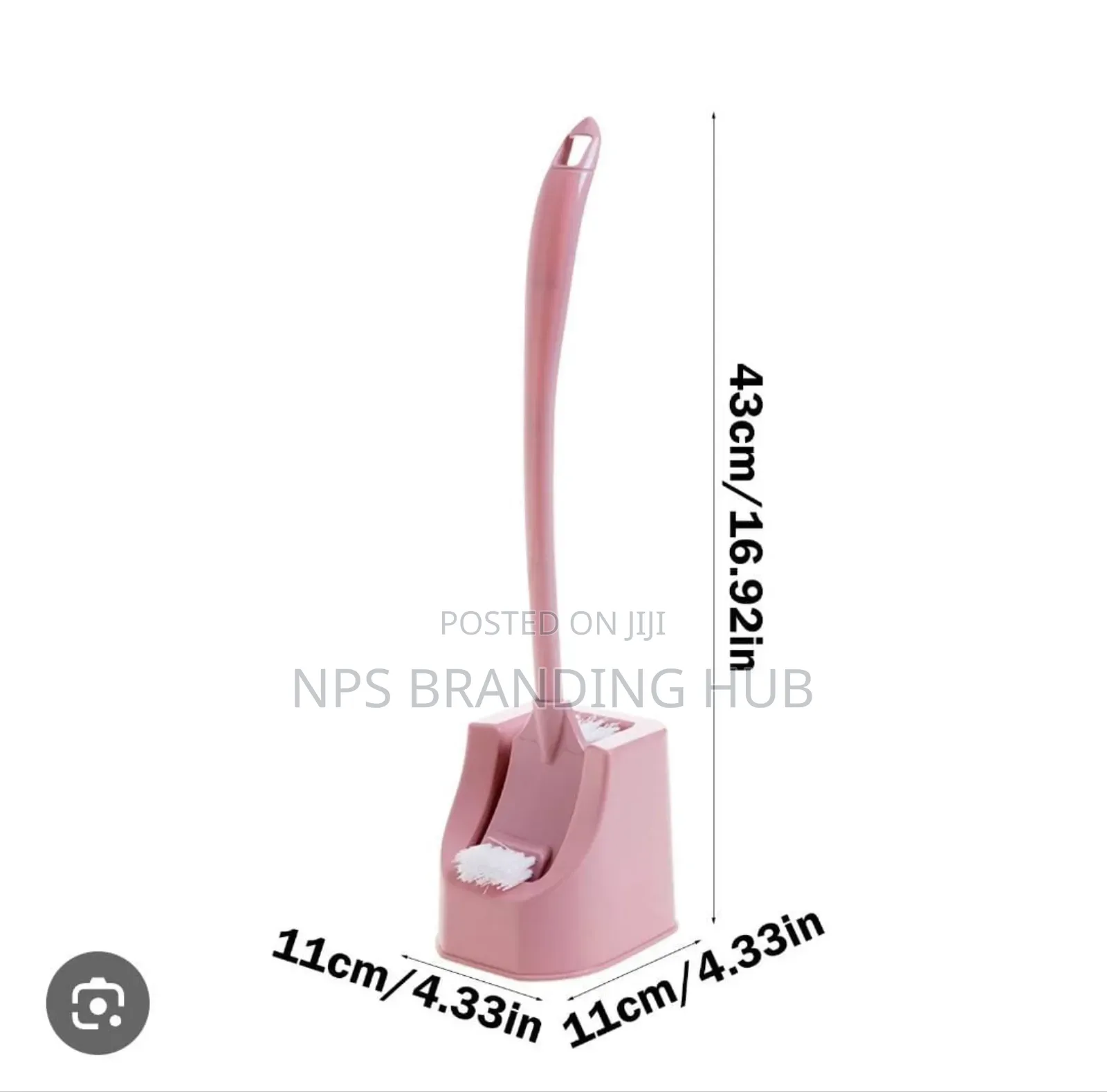 Double Sided Toilet Brush With Matching Stand P.O