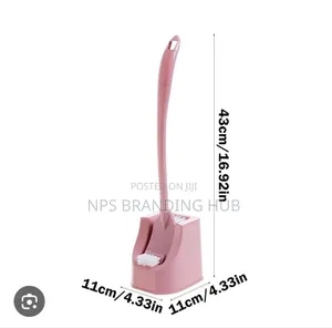 Double Sided Toilet Brush With Matching Stand P.O