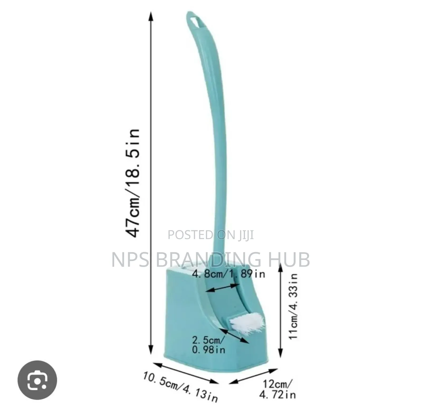 Double Sided Toilet Brush With Matching Stand P.O