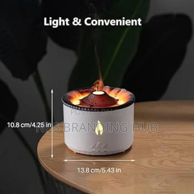 360ml Volcano Flame Humidifier Aroma Diffuser(P.O) - thumbnail 3