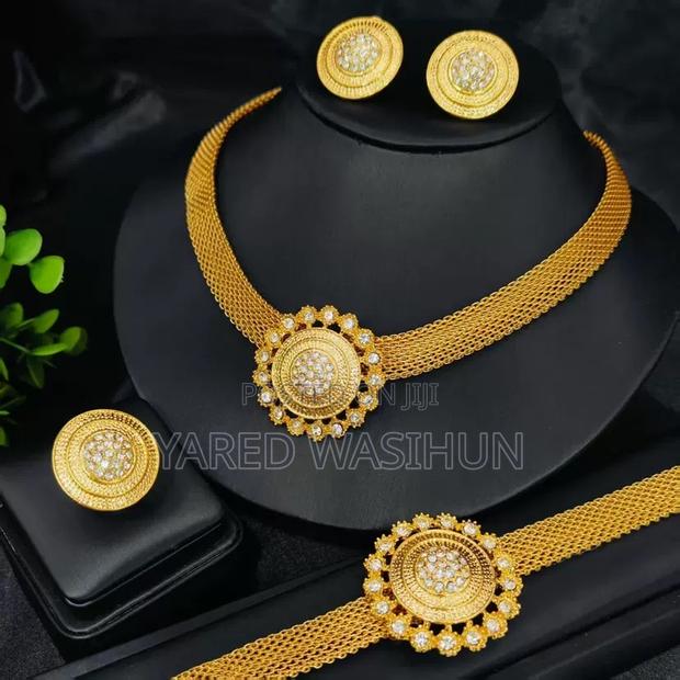 Gold Plated Jewelry Set for Women – Necklace Earrings