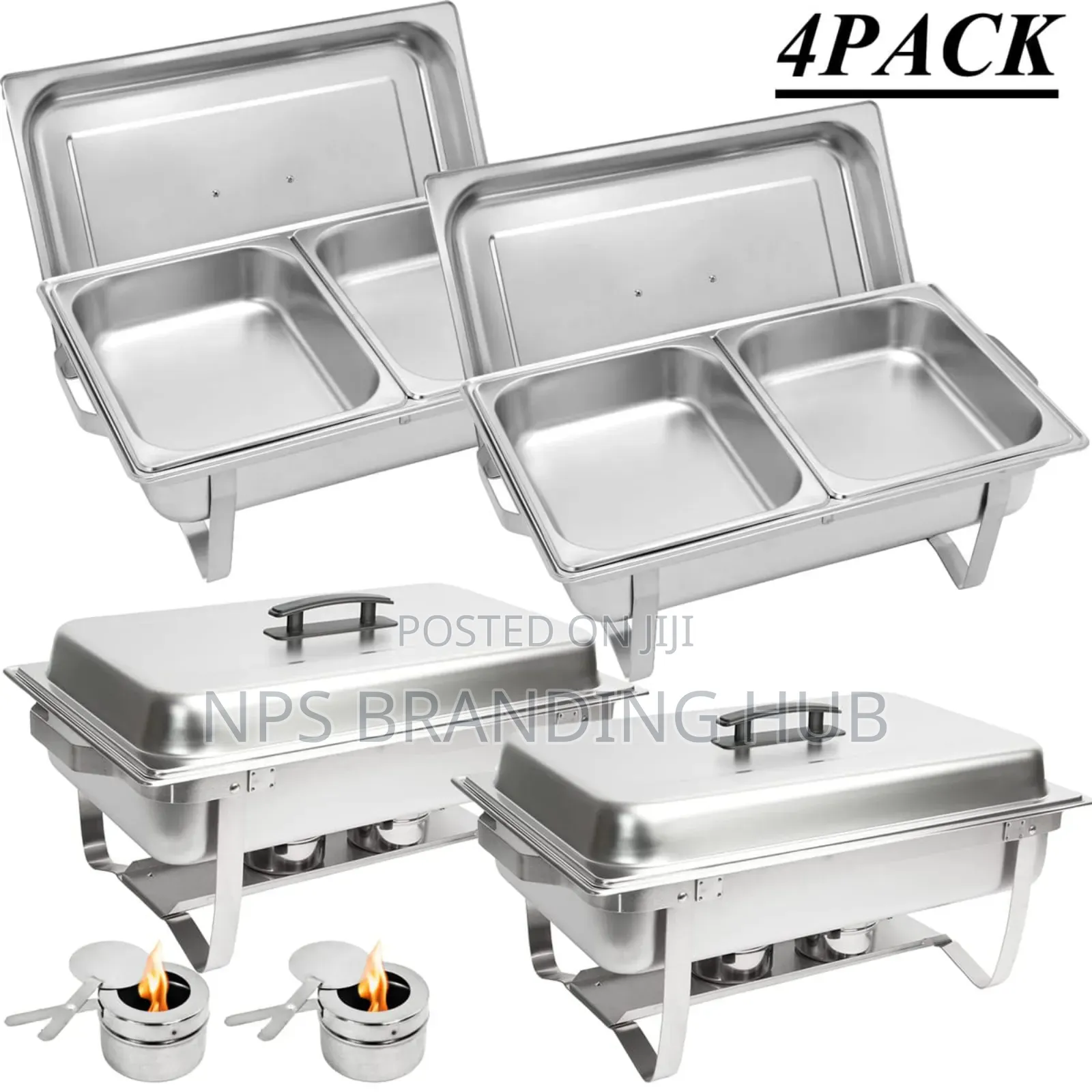 11 L Chaffing Dish With An Option Of 1 , Or 2, Food Tray Po