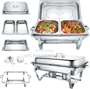 11 L Chaffing Dish With An Option Of 1 , Or 2, Food Tray Po