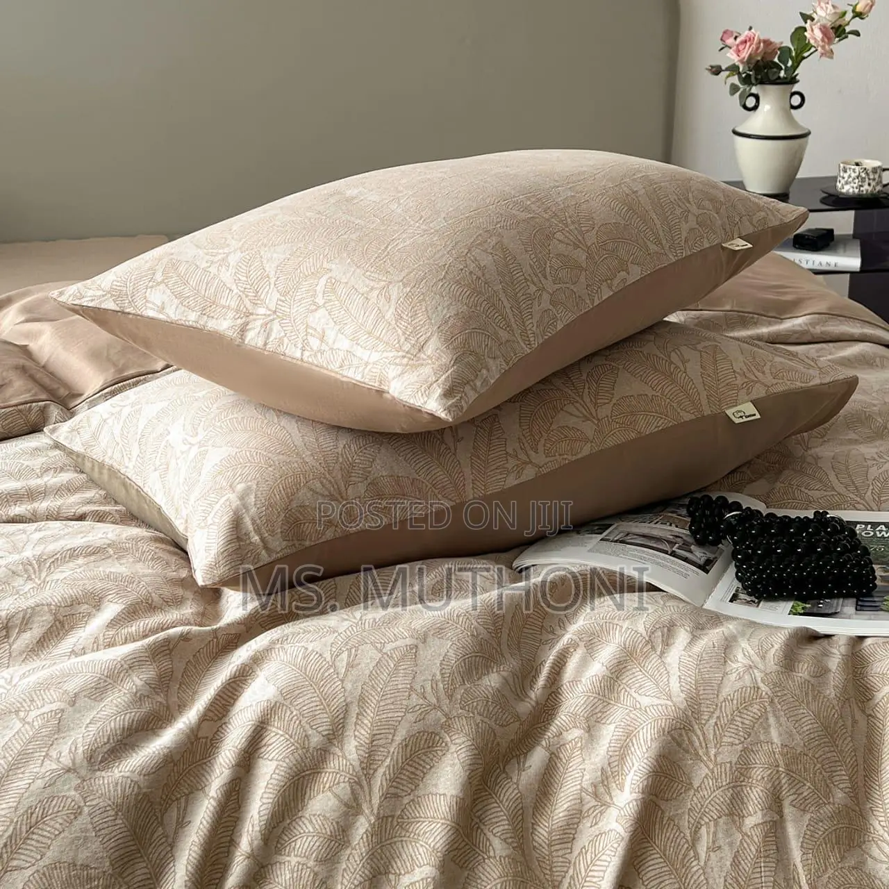 Tokokimo Botanical Leaf Print Bedding Set