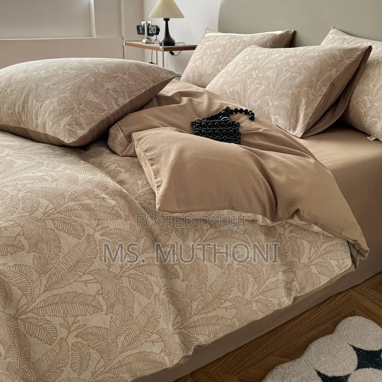 Tokokimo Botanical Leaf Print Bedding Set