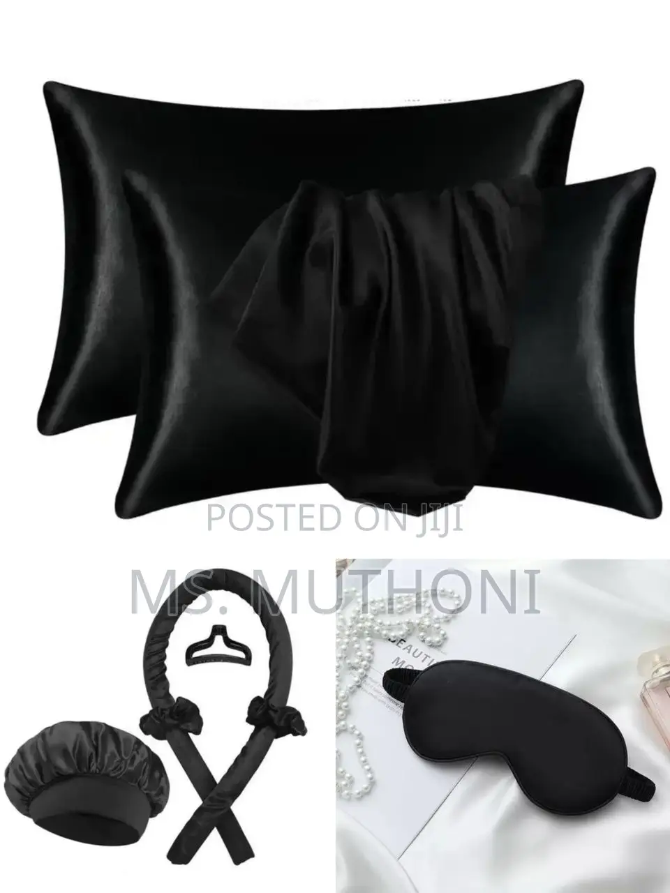 7 in 1 Ladies Sleeping Silk Satin Night Set