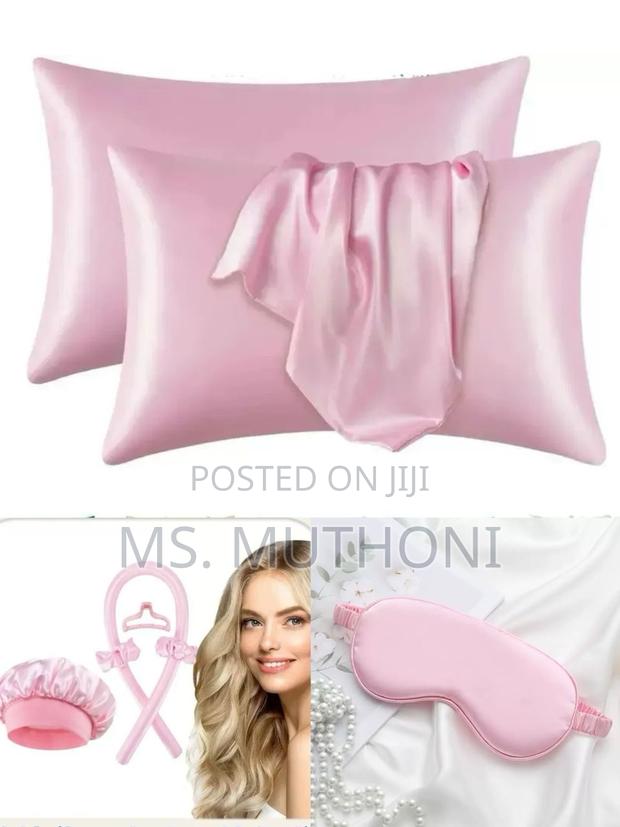 7 in 1 Ladies Sleeping Silk Satin Night Set - thumbnail 5