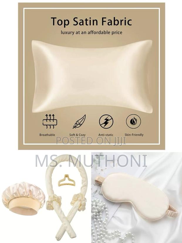 7 in 1 Ladies Sleeping Silk Satin Night Set - thumbnail 3