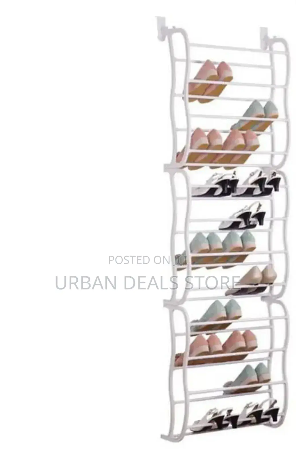 Over the Door Shoerack With Multiple Tiers