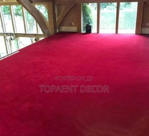 Make Every Step Feel Premium With Red 10mm Thick Wall To Wall Carpets - main view
