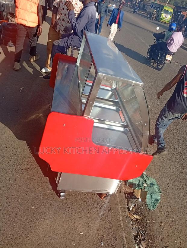 Stainless Steel Meat Chiller Display.