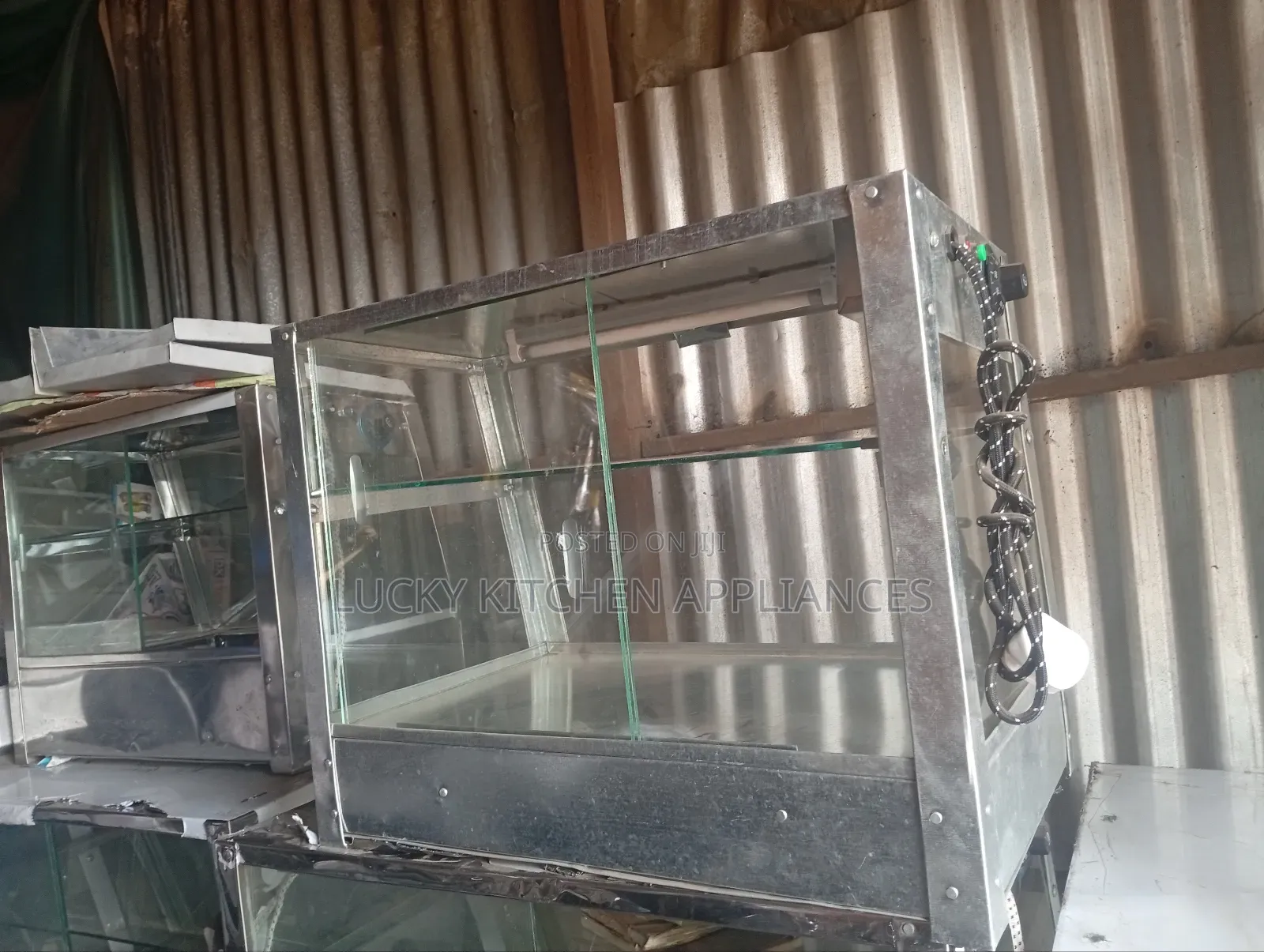 Galvanised Electric Chips Display.