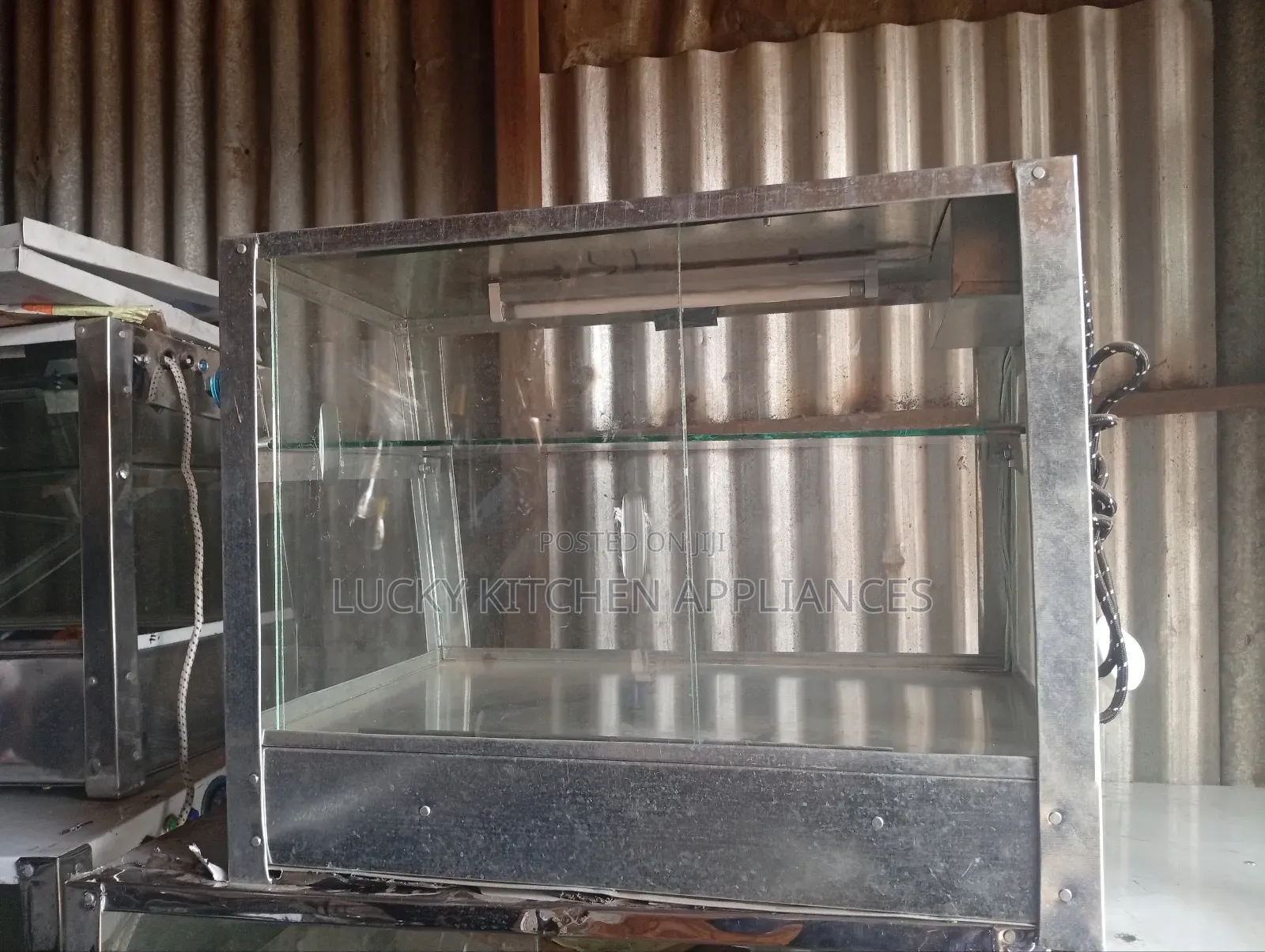Electric Galvanised Warmer Display.